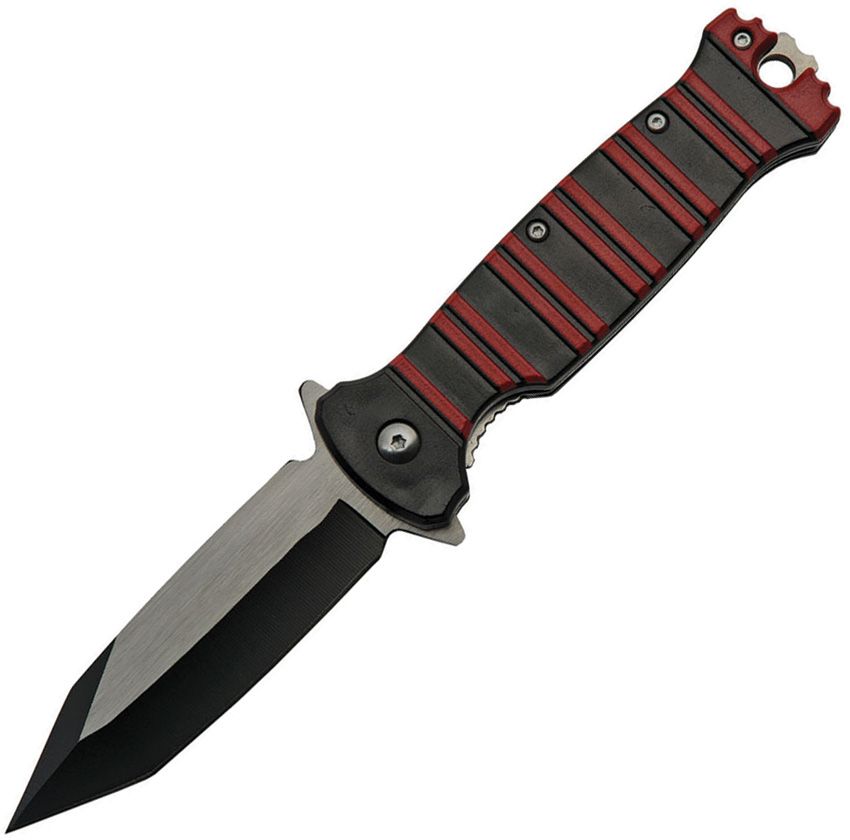 Stripe Linerlock A/O Red