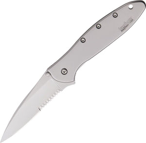Leek Framelock A/O Serrated