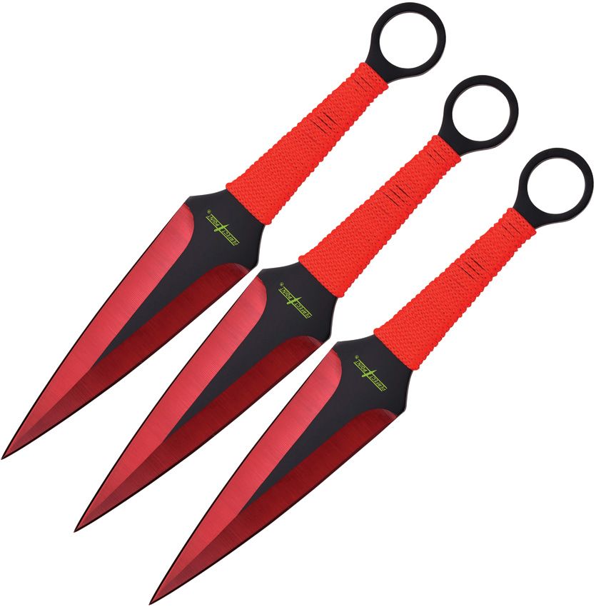 Throwing Knife Set Red